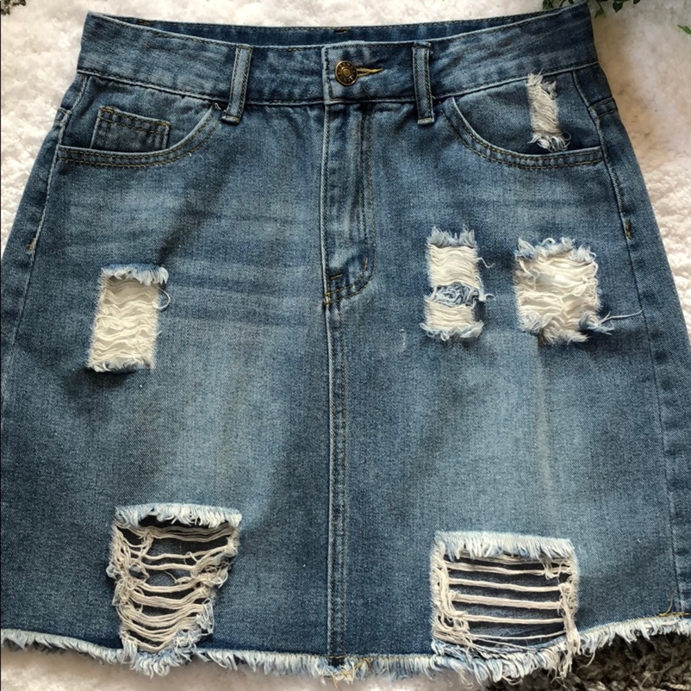 SHEIN jean skirt - Picture 2 of 12